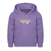 Nich mürrisch! Jedankenreich! - Kinder Hoodie - Lavendel