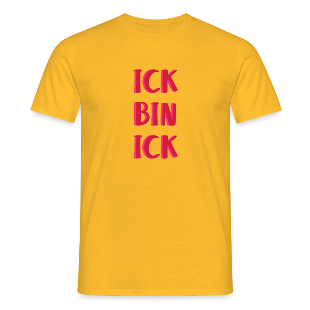 Ick bin Ick! - Männer Premium T-Shirt - Gelb