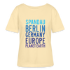 Spandau Planet Earth - Relaxed Rundhals Frauen Bio-T-Shirt - Creme