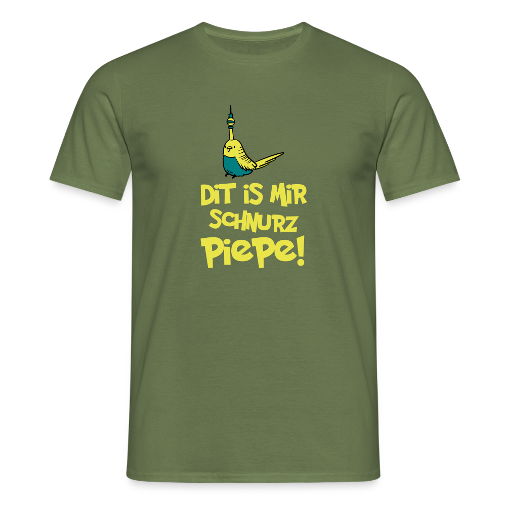 Schnurz Piepe mit Piep - Männer Premium T-Shirt - Militärgrün