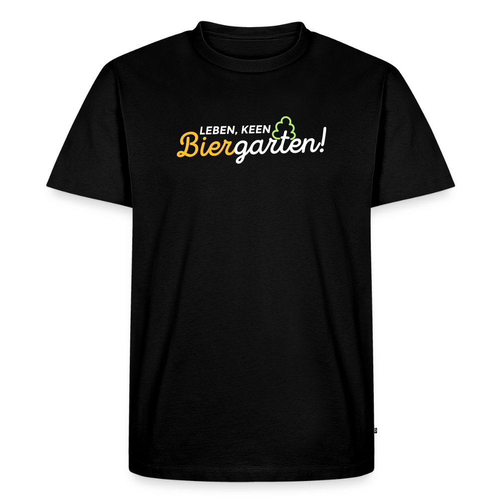 Leben, keen Biergarten! - Männer Premium T-Shirt - Schwarz