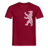 Berliner Bär im Netz - weiß - Männer Premium T-Shirt - Ziegelrot