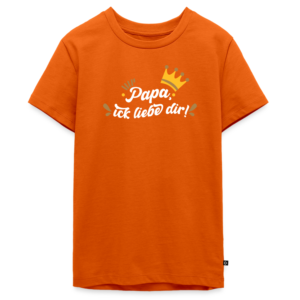 Papa, ick liebe dir!  - Teenager Premium T-Shirt - Orange