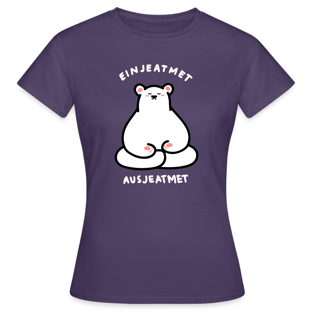 Einjeatmet - Frauen Premium T-Shirt - Dunkellila