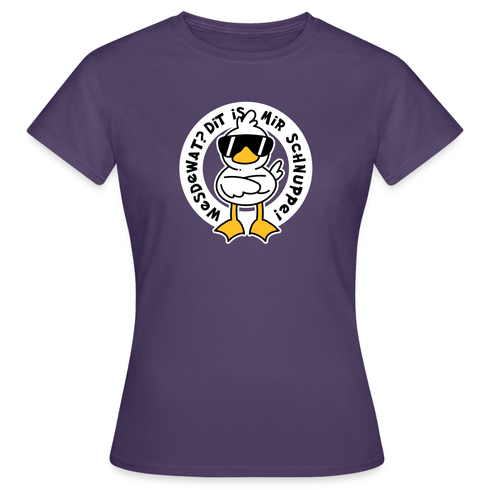 Wesdewat? - Frauen Premium T-Shirt - Dunkellila