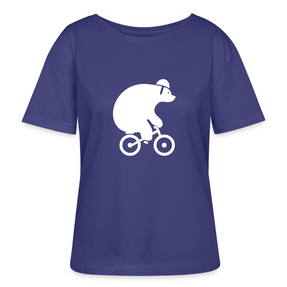 Fahrradbär - Relaxed Rundhals Frauen Bio-T-Shirt - Dämmerung