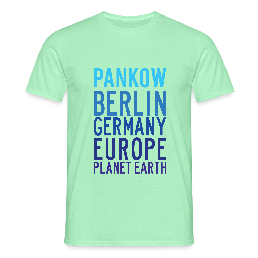 Pankow Planet Earth - Männer Premium T-Shirt - Mintgrün