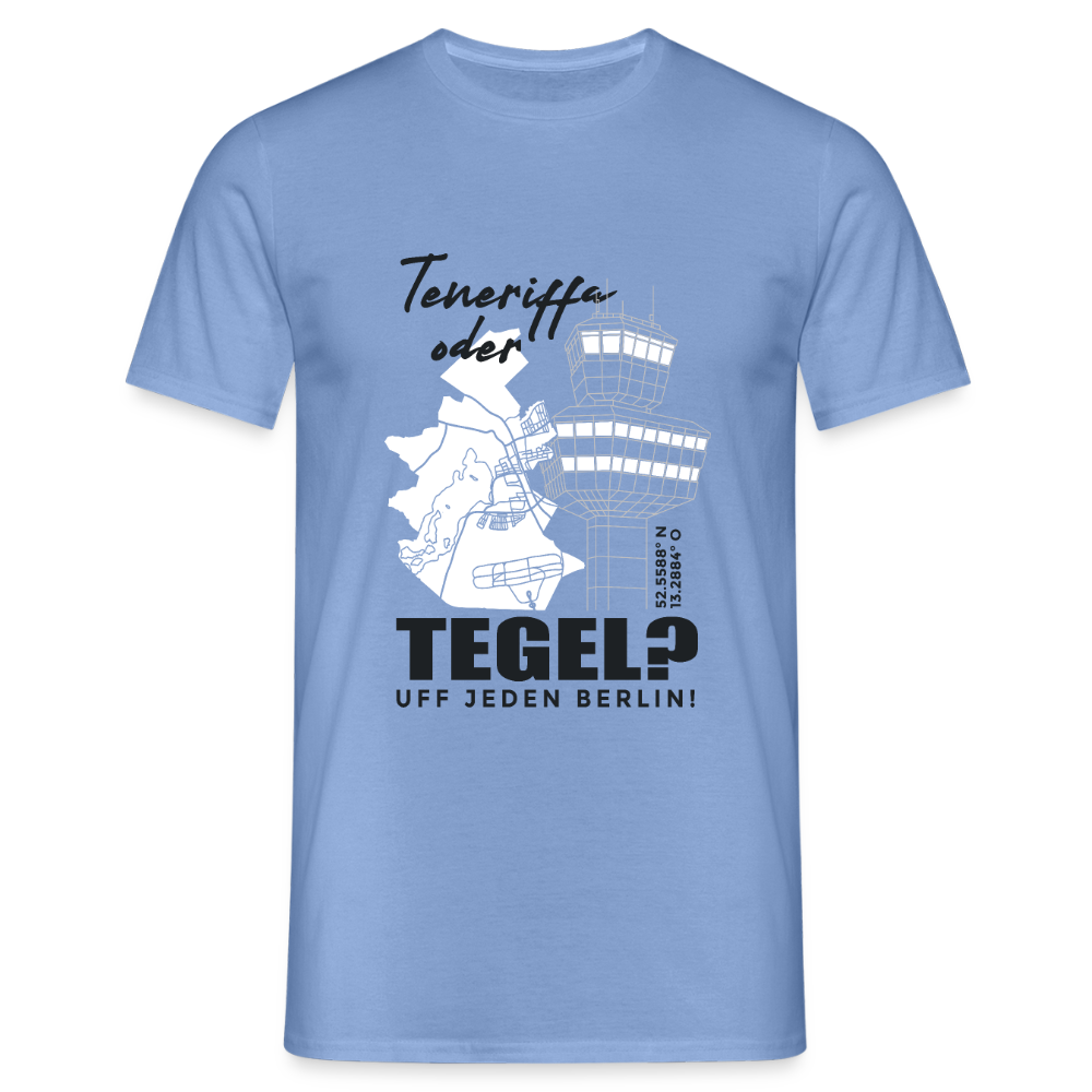 Teneriffa oder Tegel - Männer Premium T-Shirt - carolina blue