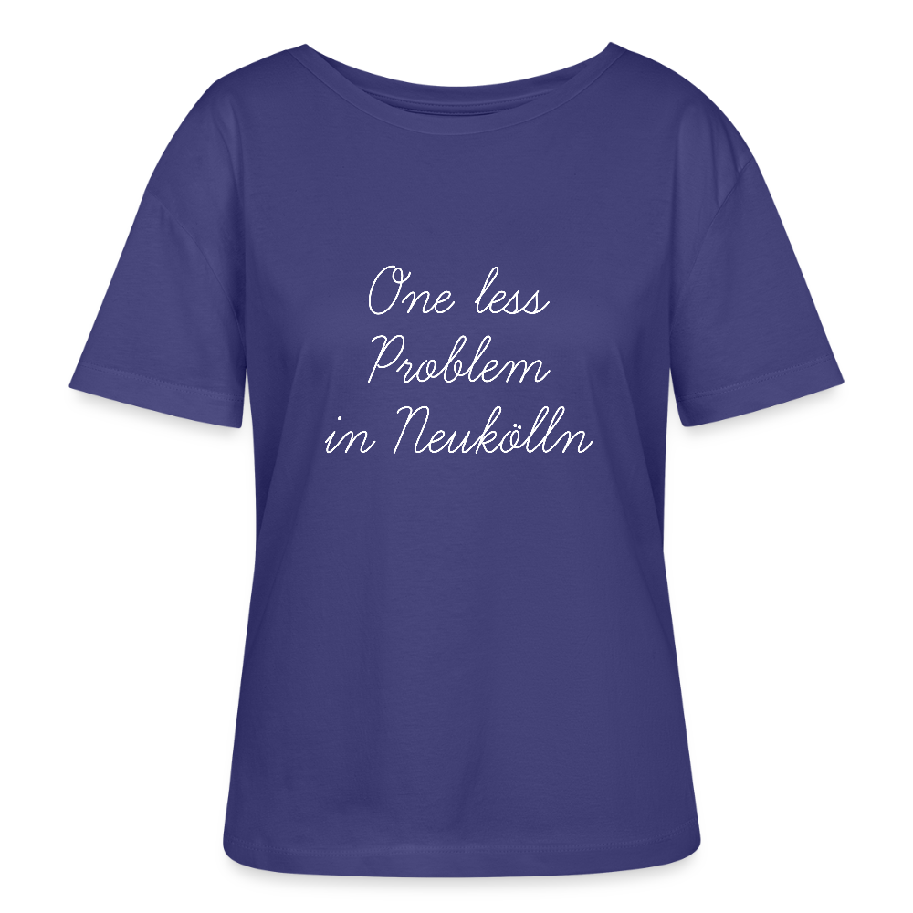 One Less Problem in Neukölln - Relaxed Rundhals Frauen Bio-T-Shirt - Dämmerung