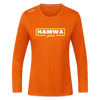 hamwa - Frauen Sport Langarmshirt - Neonorange