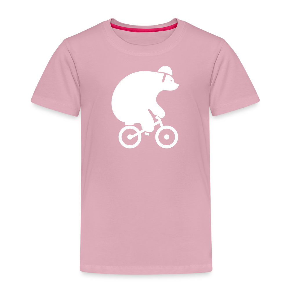 Fahrradbär - Kinder Premium T-Shirt - Hellrosa