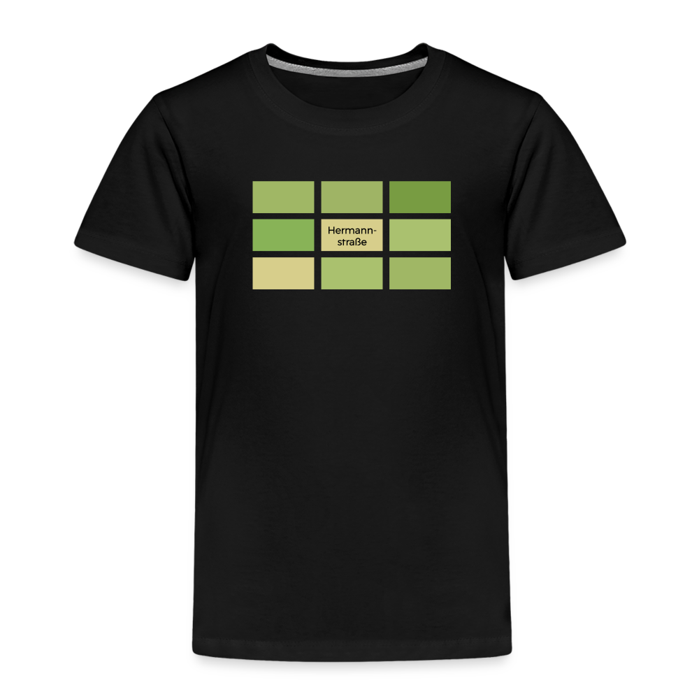Hermanstrasse - Kinder Premium T-Shirt - Schwarz