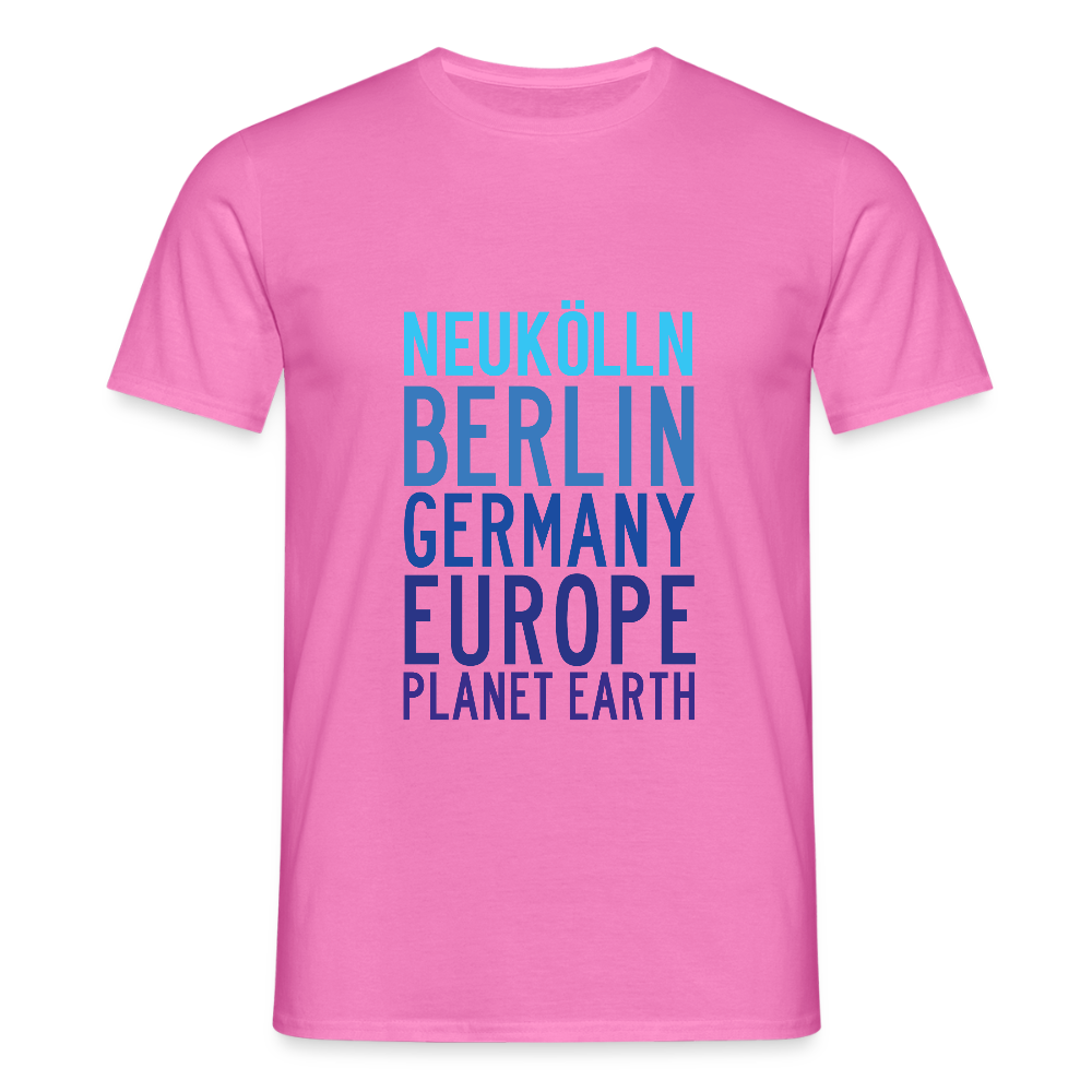 Neukölln Planet Earth - Männer Premium T-Shirt - Pink