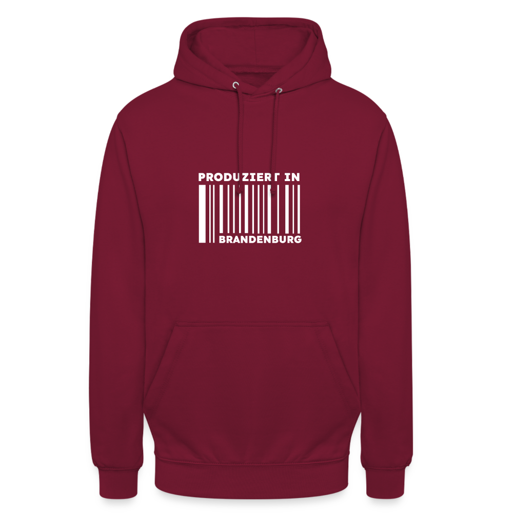 PRODUZIERT IN BRANDENBURG - Unisex Hoodie - Bordeaux