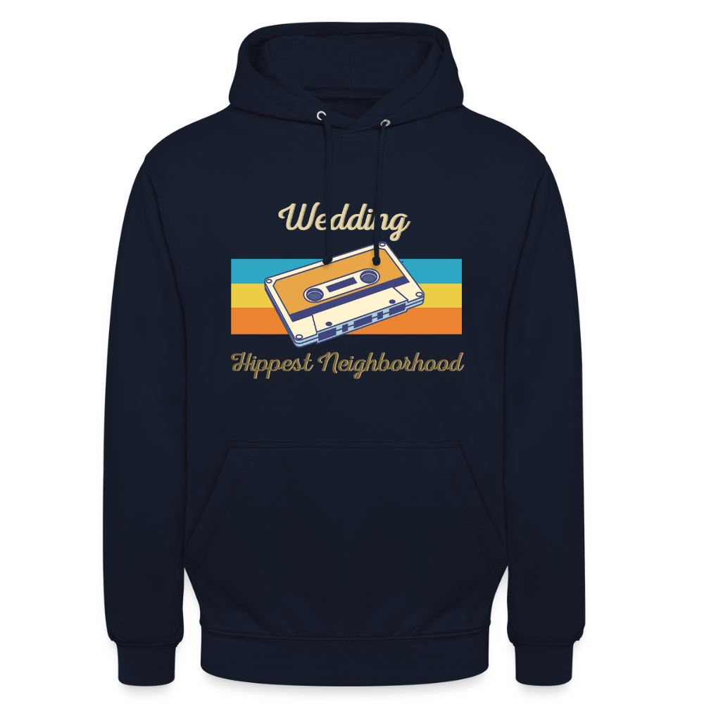 Wedding Hippest Neighborhood - Unisex Hoodie - Navy