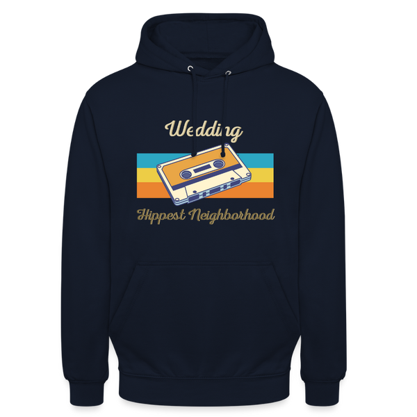 Wedding Hippest Neighborhood - Unisex Hoodie - Navy