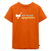 wär ick mal liejenjeblieben - Kinder Premium T-Shirt - Orange