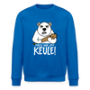 Pass ma uff Keule -Unisex Bio Sweatshirt - Königsblau