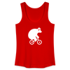 Fahrradbär - Frauen Bio Tank Top - Rot