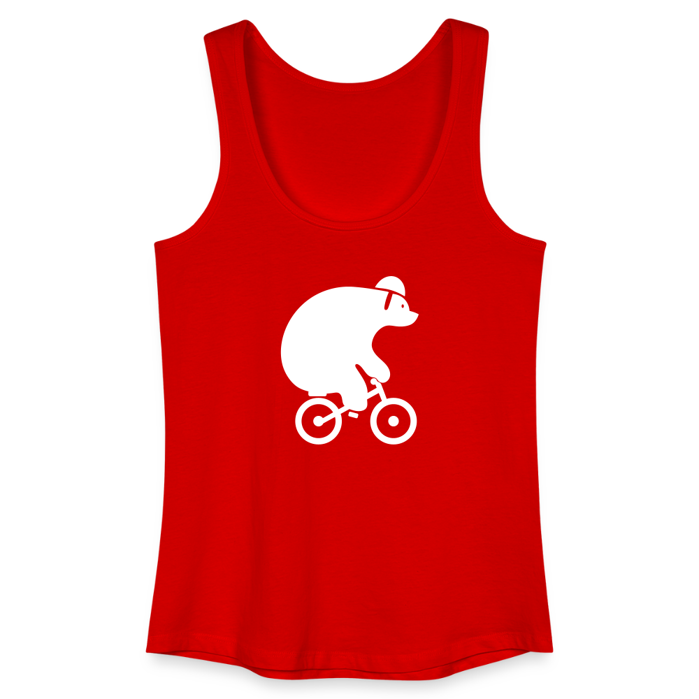 Fahrradbär - Frauen Bio Tank Top - Rot