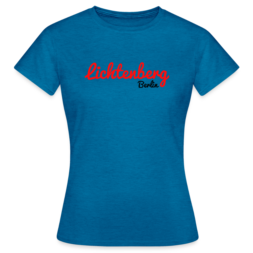 Lichtenberg Berlin - Frauen Premium T-Shirt - Antikblaues Saphir meliert