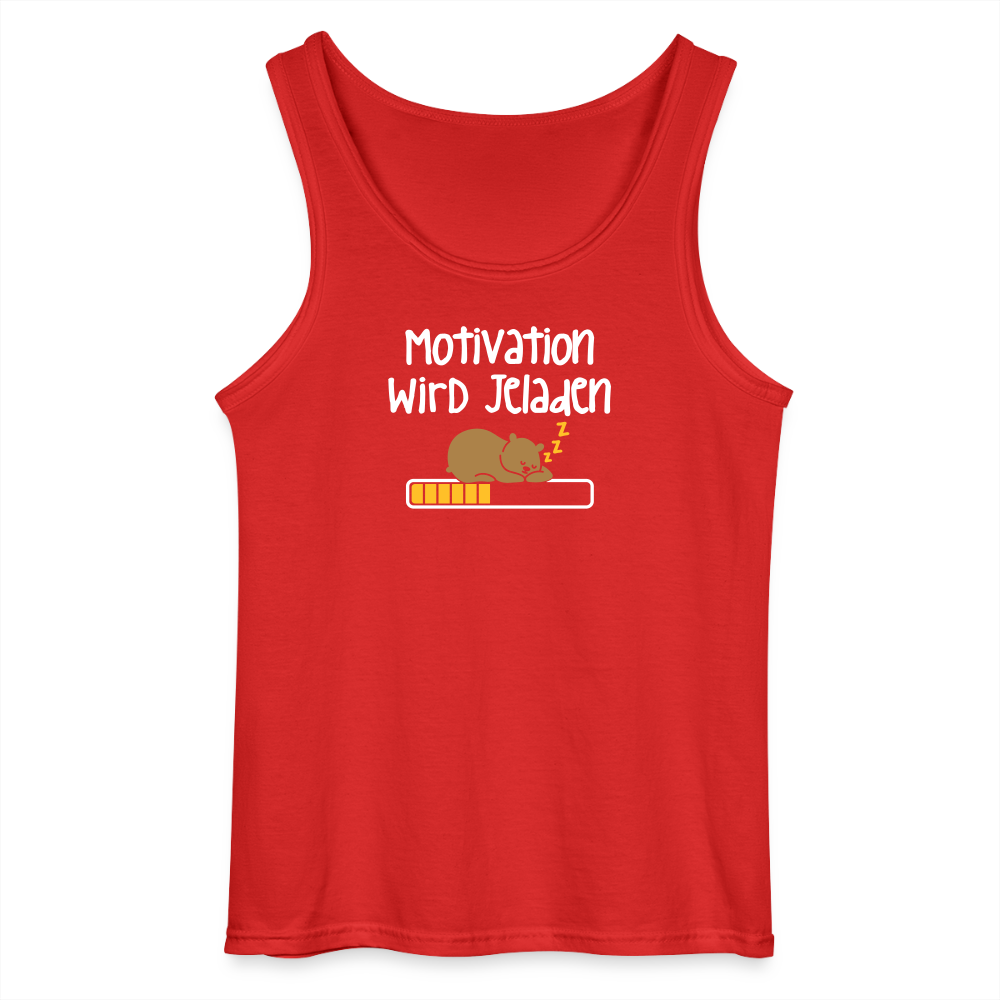 Motivation Wird Jeladen Warten - Männer Tank Top - Rot