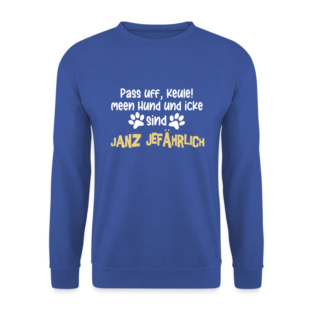 Janz Jefährlich - Unisex Pullover - Royalblau