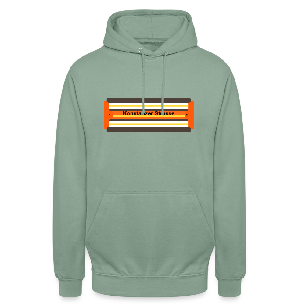 Konstanzer Strasse - Unisex Hoodie - Graugrün
