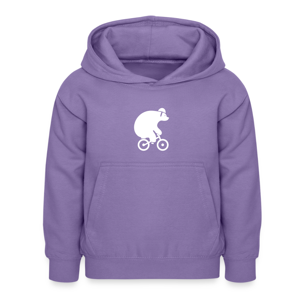 Fahrradbär - Kinder Hoodie - Lavendel