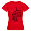 Der Turm von unten - schwarz - Frauen Premium T-Shirt - Rot