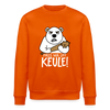 Pass ma uff Keule -Unisex Bio Sweatshirt - Tieforange