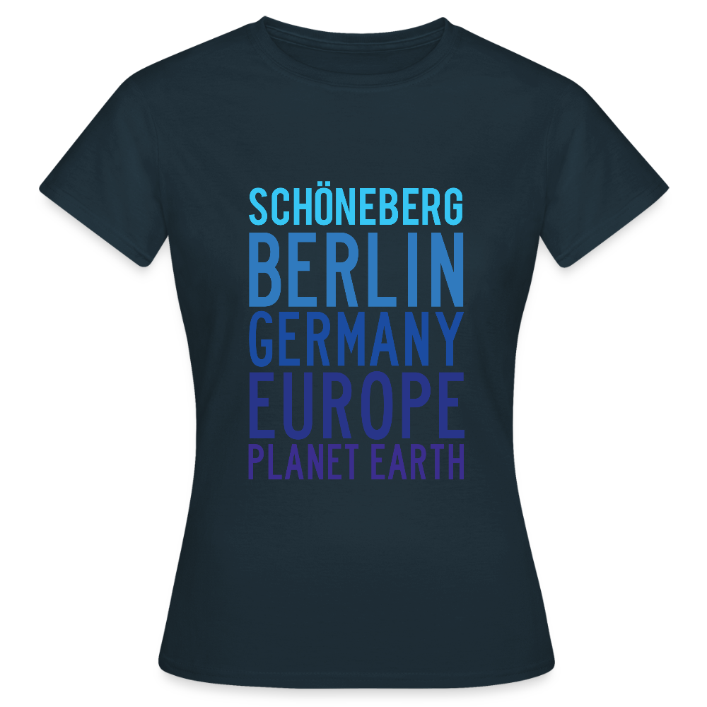 Schöneberg Planet Earth - Frauen Premium T-Shirt - Navy