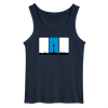 Berliner Skyline in Streifen - Männer Tank Top - Navy