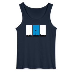 Berliner Skyline in Streifen - Männer Tank Top