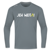 Jeh Weita! - Männer Sport Langamshirt - Grau