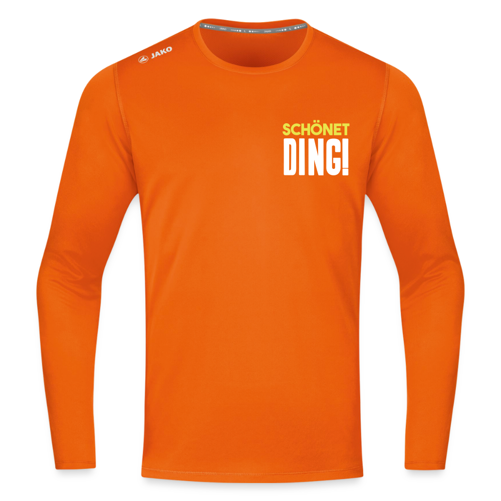 schönet Ding! - Männer Sport Langamshirt - Neonorange