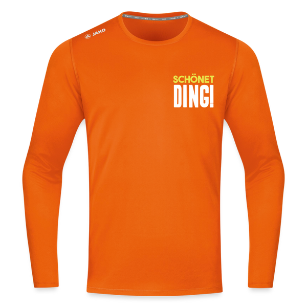 schönet Ding! - Männer Sport Langamshirt - Neonorange