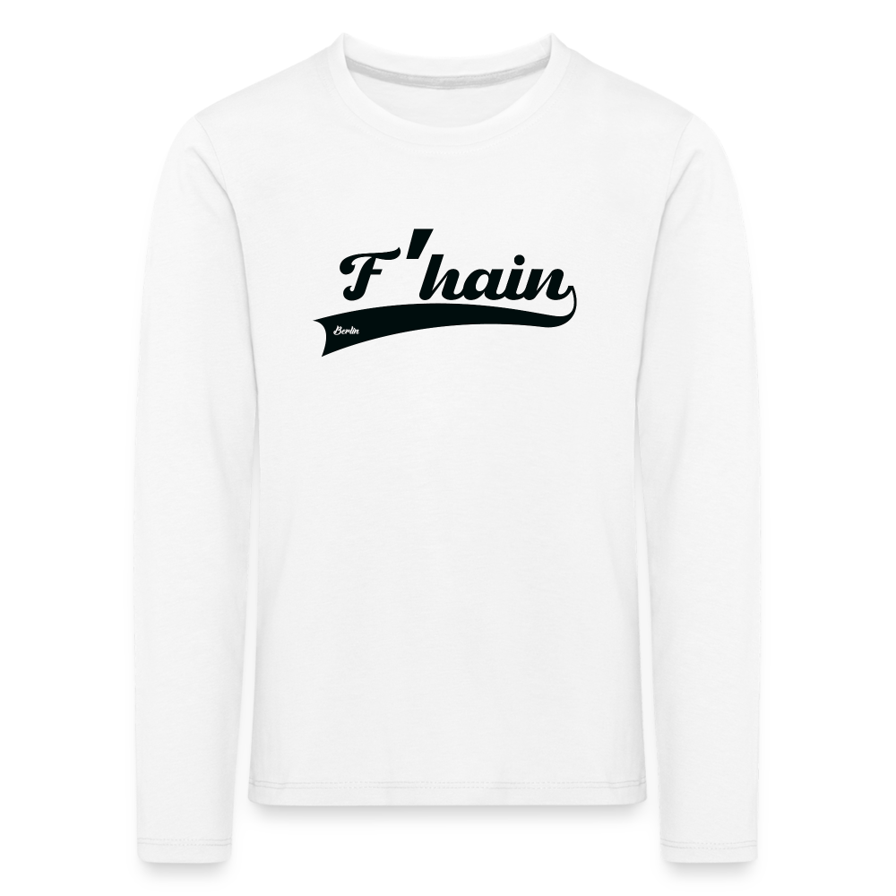 F'hain - Kinder Langarmshirt - Weiß