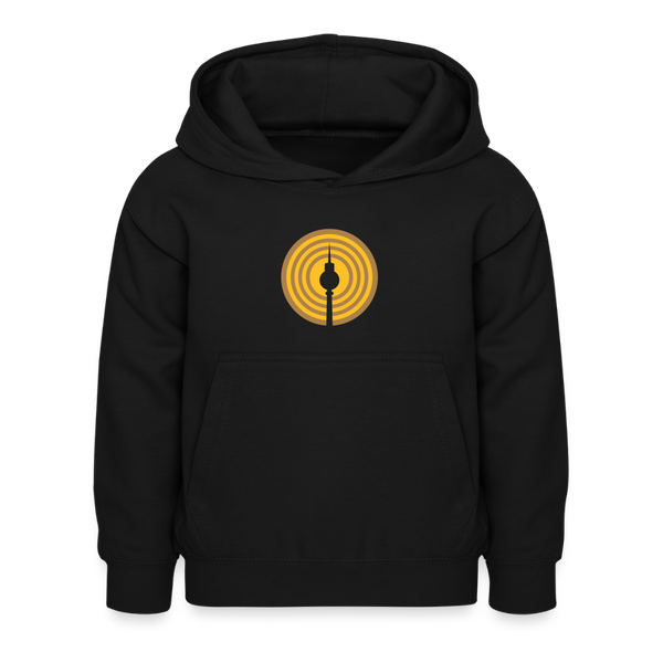 Berlin im Fokus - Kinder Hoodie - Schwarz