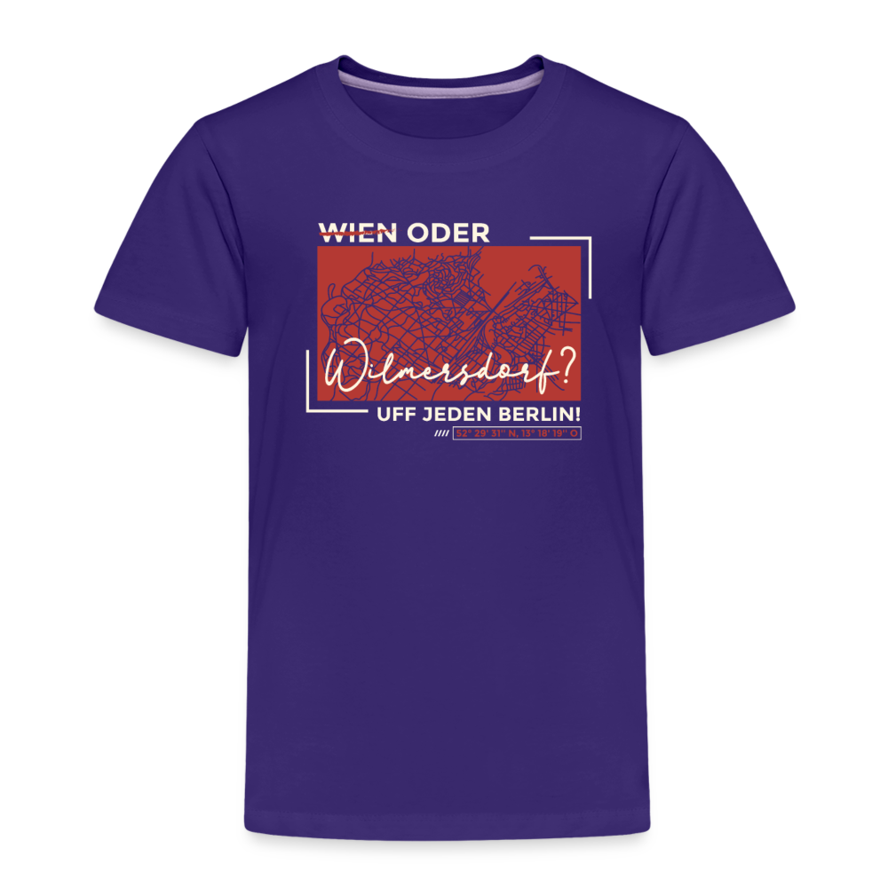 Wien Oder Wilmersdorf Uff Jeden Berlin - Kinder Premium T-Shirt - Lila