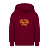 Jeh mah nich uffn Keks gelb - Teenager Hoodie - Bordeaux