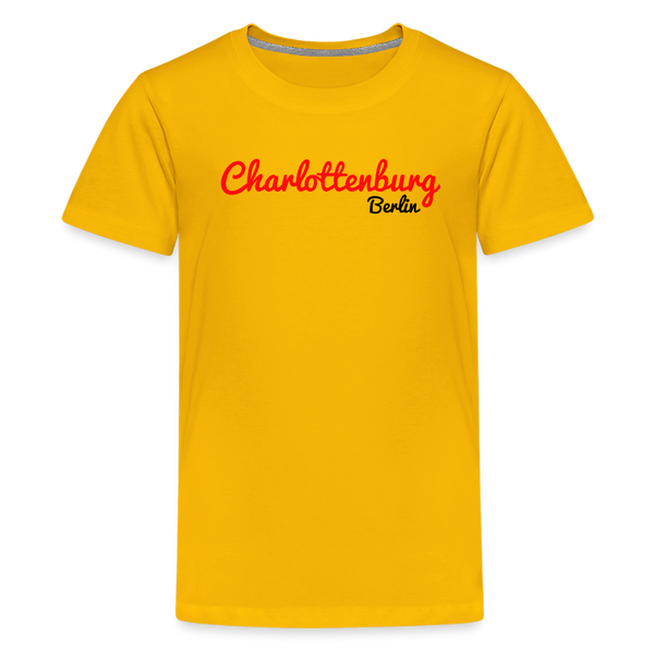 Charlottenburg Berlin - Teenager Premium T-Shirt - Sonnengelb