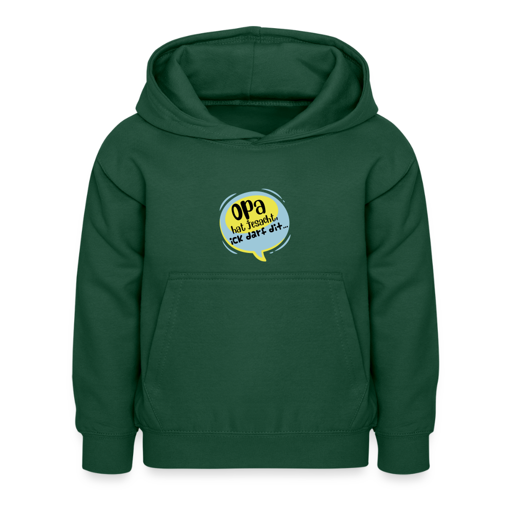 Ick darf dit! - Kinder Hoodie - Flaschengrün