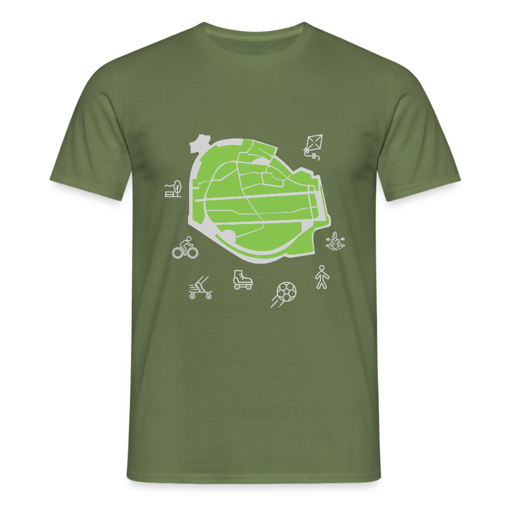 Tempelhof Feld - Männer Premium T-Shirt - Militärgrün