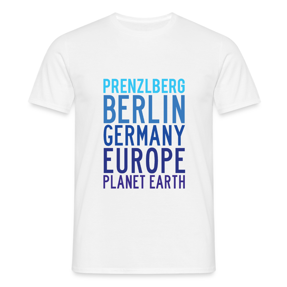 Prenzlberg - Planet Earth - Männer Premium T-Shirt - Weiß