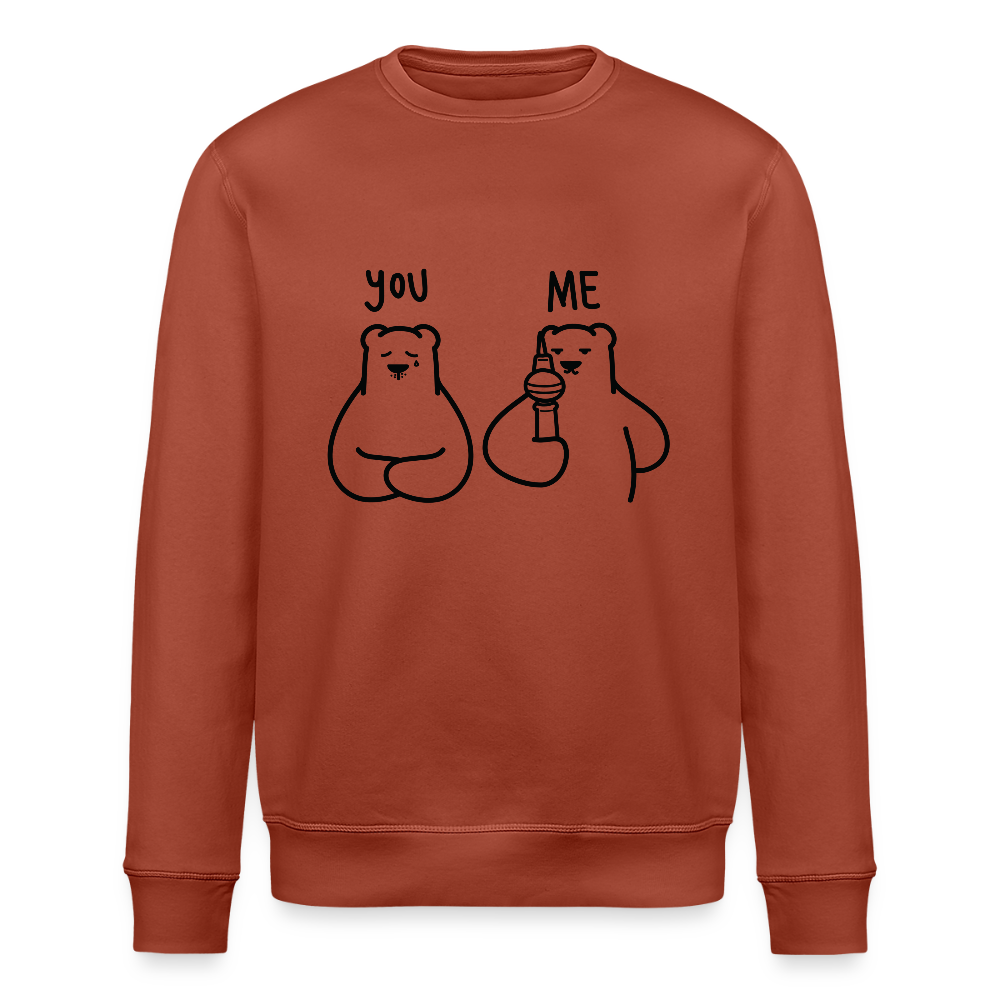 Lieber Berliner schwarz - Unisex Bio Sweatshirt - Terrakotta