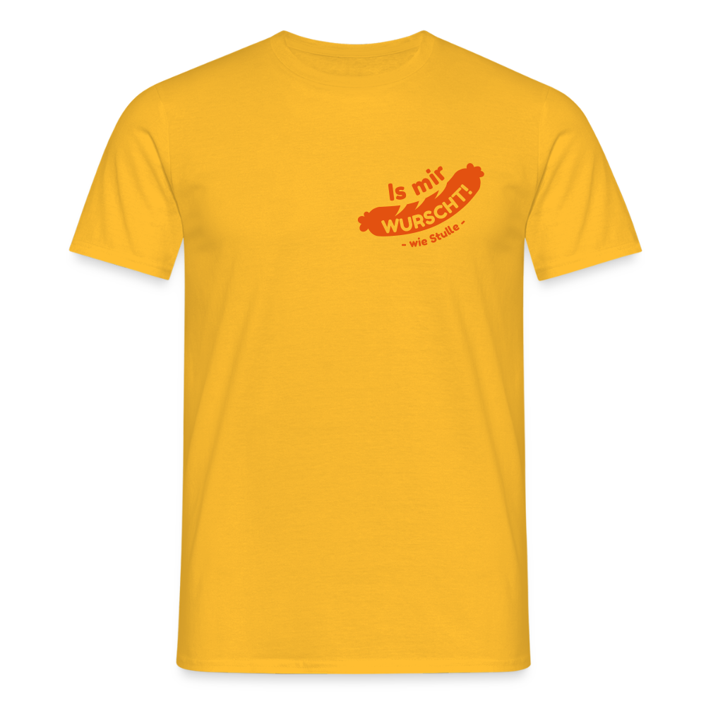 Is mir Wurscht - Männer Premium T-Shirt - Gelb