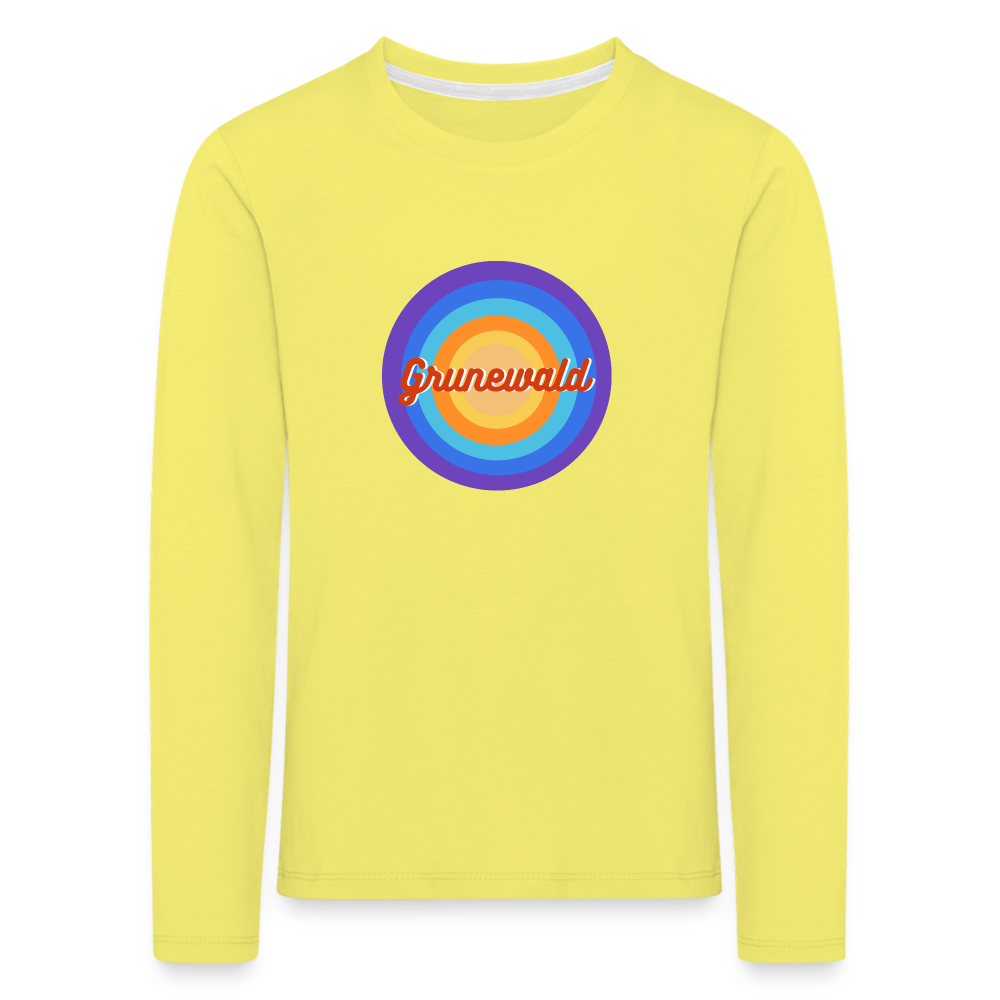 Grunewald Retro - Kinder Langarmshirt - Gelb