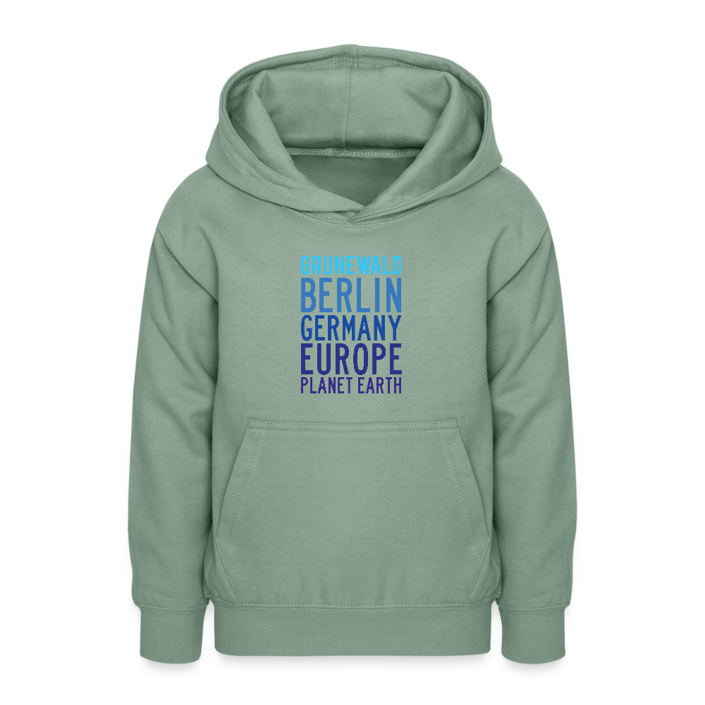 Grunewald Planet Earth - Teenager Hoodie - Graugrün