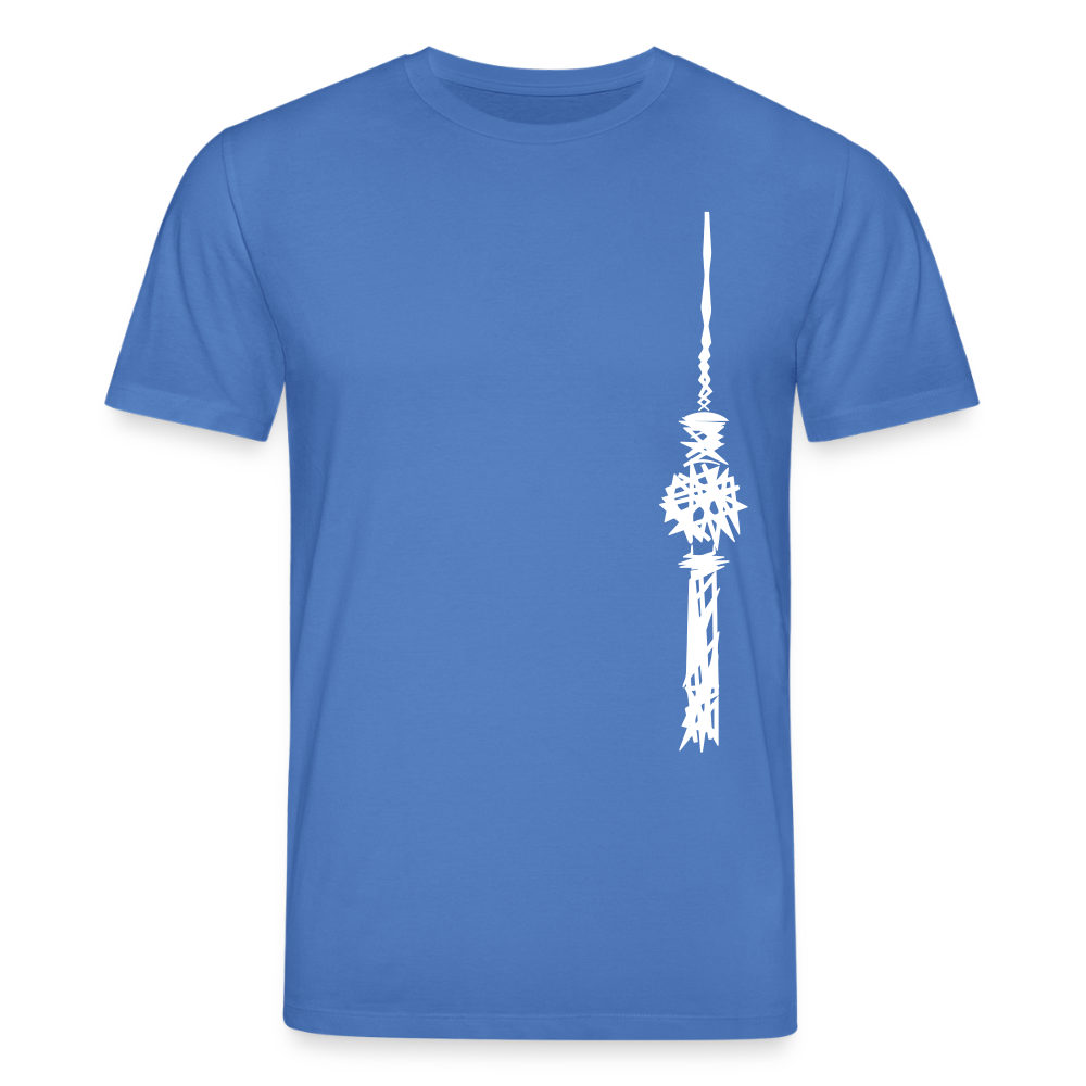 Fernsehturm Zick zack - Unisex Bio T-Shirt - Achtsames Blau